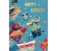 Words 'n' Wishes Traditional Open Birthday Card for a Male, Birthday Card for Male, Multi-Coloured 197 x 152 mm