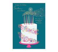 Words 'n' Wishes Traditional Sister in Law Birthday Card, Birthday Card for Sister in Law, Multi-Coloured 22 x 15.8 cms