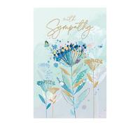 Words 'n' Wishes Traditional Sympathy Card for a Friend, Multi-Coloured, Made in the UK, 20.3 x 13.4 cms