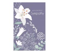 Words 'n' Wishes Traditional Sympathy Card for Friends and Family, Thinking of you at This Time Open Sympathy Card, Multi-Coloured 20.3 x 13.4 cms