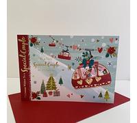 Words N Wishes Very Special Couple At Christmas Card - Couple Cable Car Snow