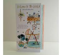 Words n Wishes Welcome To The World Beautiful Baby Boy Card - Nursery