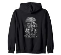 Words Of Eternity Papyrus Ruins Spiritual Zip Hoodie