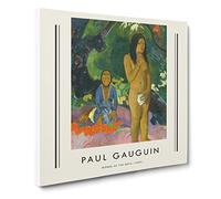 Words Of The Devil By Paul Gauguin Canvas Print | Gallery Wrapped 30mm Frame Wall Art | 20x20 inches | Ready to Hang | Impressionist Picture | Living Room Bedroom Lounge Office