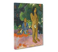 Words Of The Devil By Paul Gauguin Canvas Print | Gallery Wrapped 30mm Frame Wall Art | 30x20 inches | Ready to Hang | Impressionist Picture | Living Room Bedroom Lounge Office
