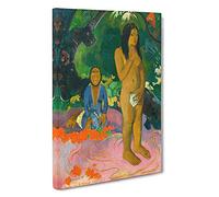 Words Of The Devil By Paul Gauguin Canvas Print | Gallery Wrapped 30mm Frame Wall Art | 30x20 inches | Ready to Hang | Impressionist Picture | Living Room Bedroom Lounge Office