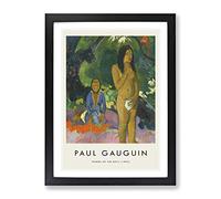 Words Of The Devil By Paul Gauguin Exhibition Museum Painting Framed Print | A2 Black Framed Wall Art | Ready to Hang | Modern Positive Affirmations Picture | Living Room Bedroom Lounge Office