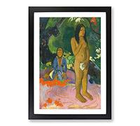 Words of The Devil by Paul Gauguin Framed Print | A2 Black Framed Wall Art | Ready to Hang | Modern Positive Affirmations Picture | Living Room Bedroom Lounge Office