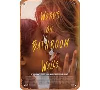 Words on Bathroom Walls (2020) Movie Plaque Poster Metal Tin Sign 8" x 12" Vintage Retro Wall Decor