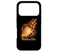 Words on Fire Burning Scroll Birds Fantasy Writer Poet Case for iPhone 17 Pro