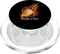 Words on Fire Burning Scroll Birds Fantasy Writer Poet PopSockets PopGrip for MagSafe
