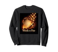 Words on Fire Burning Scroll Birds Fantasy Writer Poet Sweatshirt