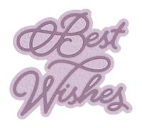 Words Phrases Best Wishes Cutting Dies Alphabet Letters Metal Cutting Dies for DIY Decorative Embossing Photo Album Card Making, Scrapbooking Supplies