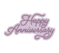 Words Phrases Happy Anniversary Cutting Dies Alphabet Letters Metal Cutting Dies for DIY Decorative Embossing Photo Album Card Making, Scrapbooking Supplies
