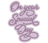Words Phrases On Your Special Day Cutting Dies Alphabet Letters Metal Cutting Dies for DIY Decorative Embossing Photo Album Card Making, Scrapbooking Supplies