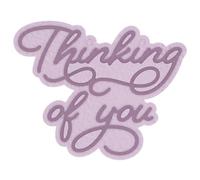 Words Phrases Thinking of You Cutting Dies Alphabet Letters Metal Cutting Dies for DIY Decorative Embossing Photo Album Card Making, Scrapbooking Supplies
