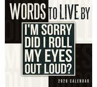 Words to Live by 2026 Mini Wall Calendar, Primitives by Kathy, Inspirational Quotes & Affirmations Calendar with Rustic Vintage Art, 7" × 7"
