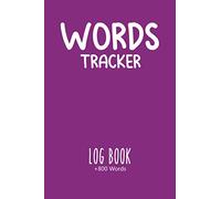 Words Tracker: Simple Purple Vocabulary Log Book For learn languages And Notes all New Words (+800 Words) , 110 Pages , 6" x 9" , Perfect For ... for Notes Your New Words Systematically.