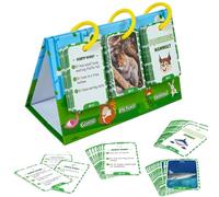 WORDS VIEDE Flash Cards For Kids - Reusable Card Colour | Jumbo Character and Size | 5 Levels From Pre-k to Third Degree | Animal Learning Flash Cards | 69x Sche