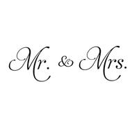 Words Wall Sticker Self Adhesive Mr Mrs Letter Art Wall Decals DIY Mural Decor for Bedroom,Quote Wall Decals