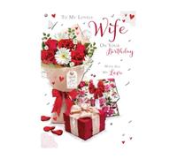 Words & Wishes - to My Lovely Wife with All My Love - Birthday Card