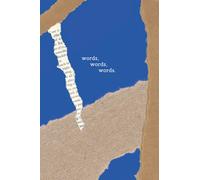 Words Words Words Journal: Shakespeare Fans Lined Notebook | Theatre Actors | Hamlet Lovers | Drama Students | Teachers | Writers | (6" x 9") | Cobalt Blue Collage