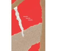 Words Words Words Journal: Shakespeare Fans Lined Notebook | theatre Actors | Hamlet Lovers | Drama Students | Teachers | Writers | (6" x 9") | Red Collage