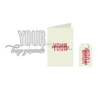 Words Your Special Day Metal Cutting Dies for Card Making