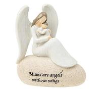 Wordstone Angel and Baby - Mums are angels without wings