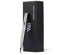 Wordsworth and Black Mechanical Pencil Graphite Lead- Stunning Luxury Metal Pencil, Silver Chrome Finish, 0.7mm Led, Best Gift Set for Men & Women, Professional Executive Office Pencils