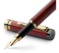 Wordsworth & Black Bamboo Wood Fountain Pen Set for Writing, Fine Nib