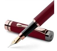 Wordsworth & Black Bamboo Wood Fountain Pen Set for Writing, Medium Nib