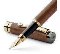 Wordsworth & Black Bamboo Wood Fountain Pen Set for Writing, Medium Nib