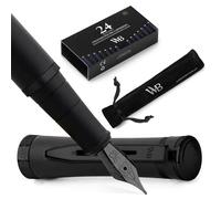 Wordsworth & Black Luxury Fountain Pen Set for Writing, Medium Nib, Black