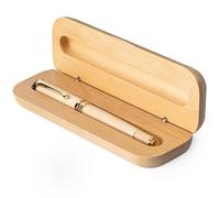 Wordsworth & Black Luxury Refillable Bamboo Wood Rollerball Pen for Writing