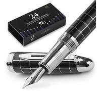 Wordsworth & Black Majesti Fountain Pen Set for Writing, Extra Fine Nib
