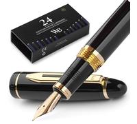 Wordsworth & Black Majesti Fountain Pen Set for Writing, Extra Fine Nib