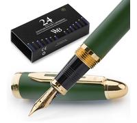 Wordsworth & Black Majesti Luxury Fountain Pen Set for Writing, Medium Nib