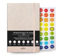 Wordsworth Planner Dotted Blank Monthly, Weekly and Yearly Spread - Hardcover, 5.83 × 8.27In, Premium A5 Paper (120GSM)