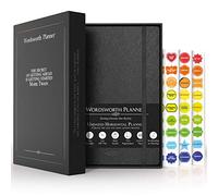 Wordsworth Undated Planner 2021-2022 - Weekly, Monthly, Yearly Planning, Organizer Notebook; Increase Productivity, Time Manage - Gratitude Journal; Hit Your Goals - Thick Paper (120GSM) A5, Black