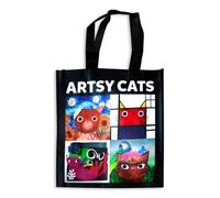 WordUnited Artsy Cats Reusable Shopping Bag