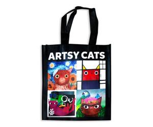 WordUnited Artsy Cats Reusable Shopping Bag