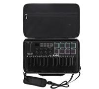 worfty Case for M-VAVE 25 Key USB MIDI Keyboard Controller - Travel Protective Carrying Storage Bag (Black)