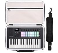 worfty Case for Novation Launchkey Mini 25 MK4 / MK3 / FLkey MIDI Keyboard Controller, Travel Carrying Case Suitable for Novation Launchkey 25 Keys Mini (Black)