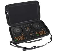 worfty Case for Pioneer DJ AlphaTheta DDJ-FLX2 / DDJ-200 / DDJ-WeGO4 Compact 2-Channel DJ Controller - Hard Protective Travel Carrying Storage Bag (Black)