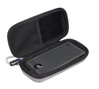 worfty Case for VRURC/VEGER/FOCHEW/Charmast/citicr/GKUTW Portable Charger with Built-in Cables & AC Wall Plug 10000/12000/13800mAh Power Bank - Hard Protective Travel Carrying Storage Bag (Grey)