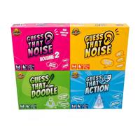Worgan Games Guess That Ultimate Party Game Bundle - Includes: Guess That Noise 1 & 2, Guess That Action & Guess That Doodle - Perfect For Families & Large Groups - 2-15 Players - Ages 8+