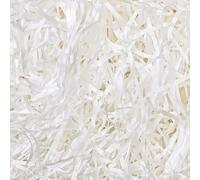 woric 400g Easter Shredded Tissue Paper, White Shredded Paper for Gift Boxes, Shredded Paper for Hampers Gift Packaging Filler Easter Party Birthday