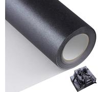 woric 43cm x 12m Black Wrapping Paper Roll, Pearl Luster Gift Wrap Paper for Wedding Birthday Baby Shower Graduation Decorations 2025 Women Men