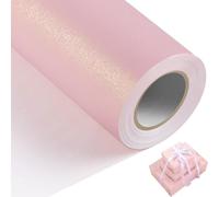 woric 43cm x 12m Pink Wrapping Paper Roll, Gift Matte Pink Wrapping Paper for Easter Baby Shower Anniversary Wedding Birthday